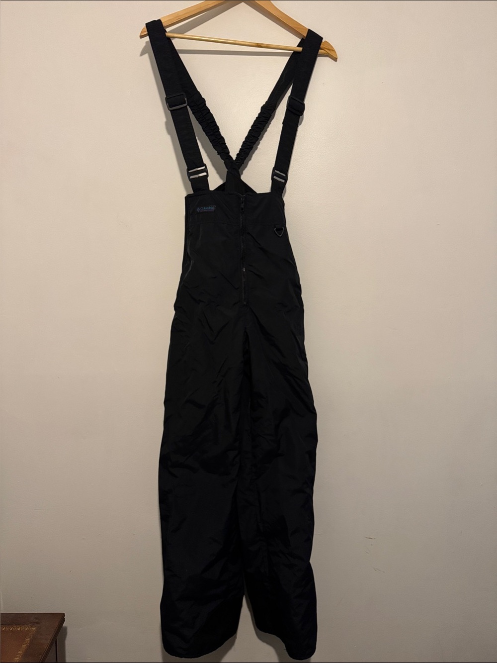 Columbia M Black Women's Insulated Snow Bibs Adjustable Straps